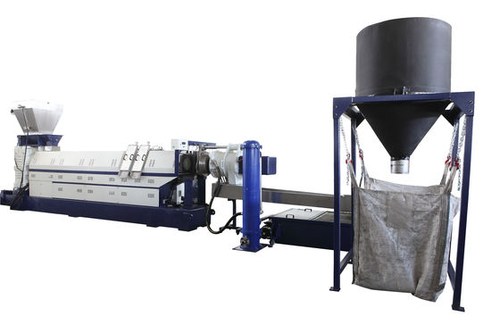 Μηχανή συμπιέσεως πλαστικών ταινιών PP PE Μηχανή εκχύλισης πλαστικών ταινιών με μία βίδα 500 kg/ώρα