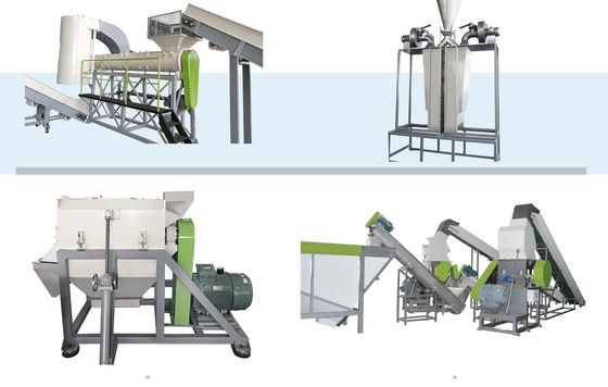 500kg/Hr Μηχανή Πλητικοποίησης Σφαιρίδων PET Μηχανή Ανακύκλωσης Αυτοματοποιημένης Πλητικοποίησης Με Σύστημα SSP