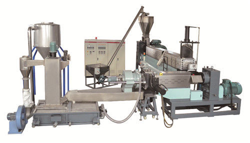 HDPE PP Flake Single Screw Extruder Εκφόρτωσης πλαστικών συντρίμμων Μηχανή
