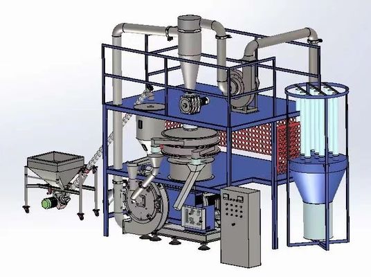 Πλαστικό Granulator LDPE / HDPE Πλαστικό Pulverizer Machine Για Ανακύκλωση