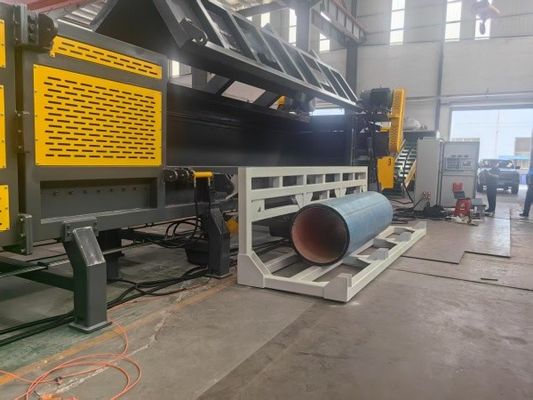 Αυτόματη και υψηλής απόδοσης οριζόντια μηχανή διακοπής και κομματοποίησης πλαστικών σωλήνων HDPE και PVC
