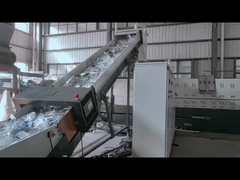 Διπλό στάδιο μονό βίδα εξωτερικός μηχανισμός αυτοματοποιημένου πλύσης με ταινία PE Ηλεκτρική θέρμανση